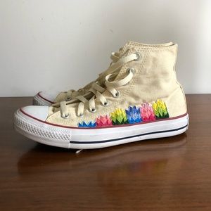 ONE OF A KIND: Embroidered Custom Converse High Tops